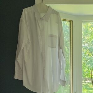 Elegant White Men's Dress Shirt